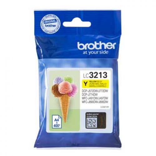 BROTHER Cartucho tinta  Amarelo larga duracion BROTHER LC3213E , Brother , BROLC3213Y , 4977766762281